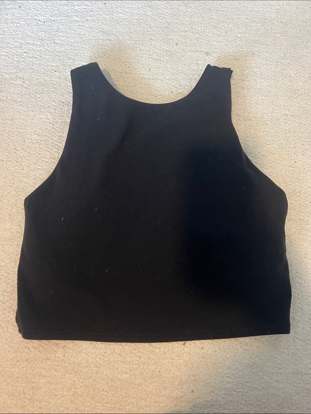 Athleta Black High-Neck Crop Tank